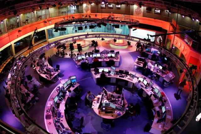 Ньюзрум в штаб-квартире "Аль-Джазиры" в Дохе