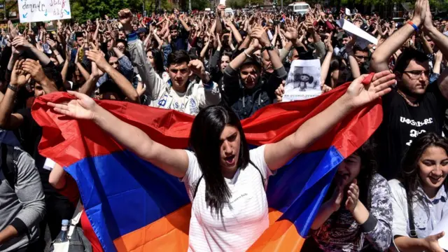 معترضان در ارمنستان