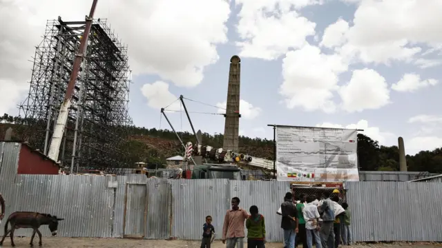 1700 साल पुराने एक्सम ओबेलिस्क को दोबारा इथियोपिया में लाकर स्थापित किया गया