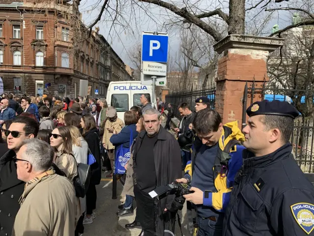 Протест новинара у Хрватској