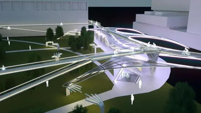 В Манчестере проектируют велодорожки, поднятые над улицами