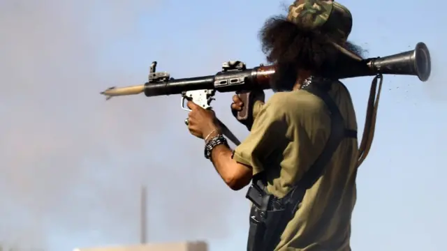 لیبیا میں ایک جنگجو