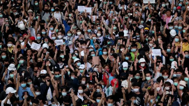 ผู้ชุมนุมประท้วงในไทย