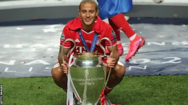 Thiago Alcantara ya taimakawa Bayern Munich lashe kofin gasar Zakarun Turai kafin ya koma Liverpool