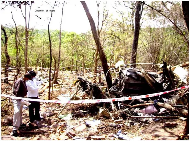 నల్లమలలో కూలిన బెల్ 430 హెలీకాప్టర్ శకలాలు