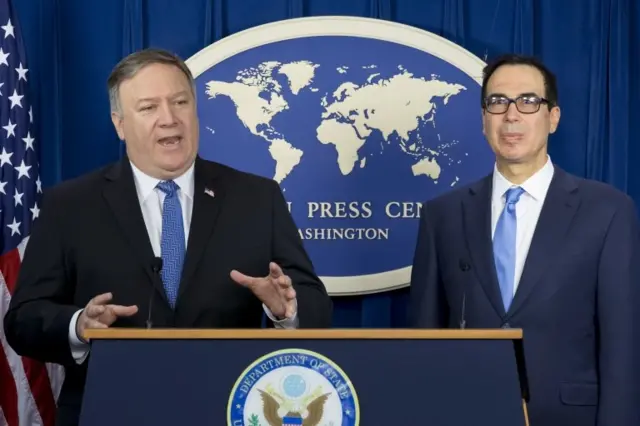 Mike Pompeo y Steven Mnuchin