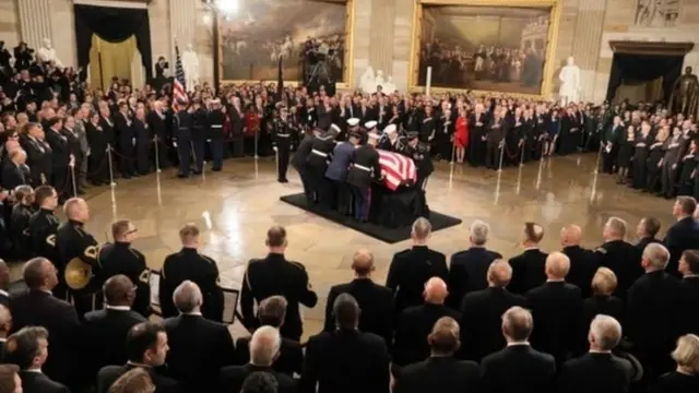 சீனியர் புஷ் உடல் தகனம்