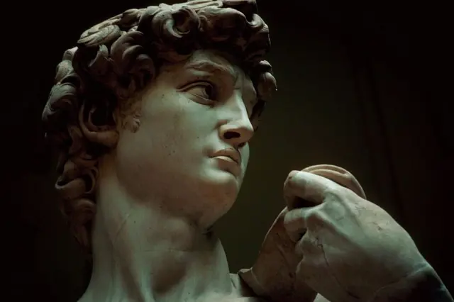 Detalle de "David" de Miguel Ángel