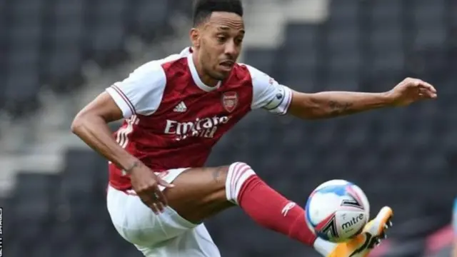 Mshambuliaji wa Arsenal na Gabon Pierre-Emerick Aubameyang