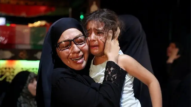 تشییع جنازه قربانیان حادثه