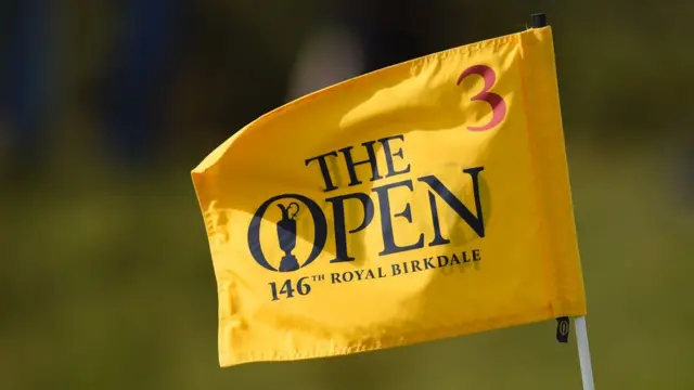 Bandera en Royal Birkdale.