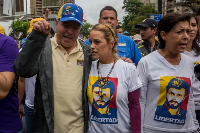Julio Borges, Lilian Tintori.