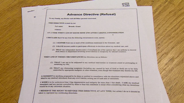 El testamento vital de Brenda Grant