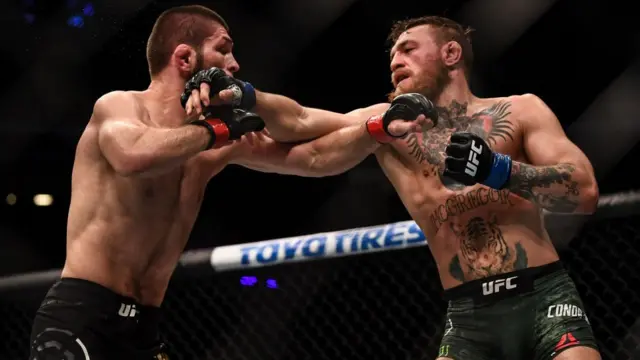 Khabib Nurmagomedov and Conor McGregor fight
