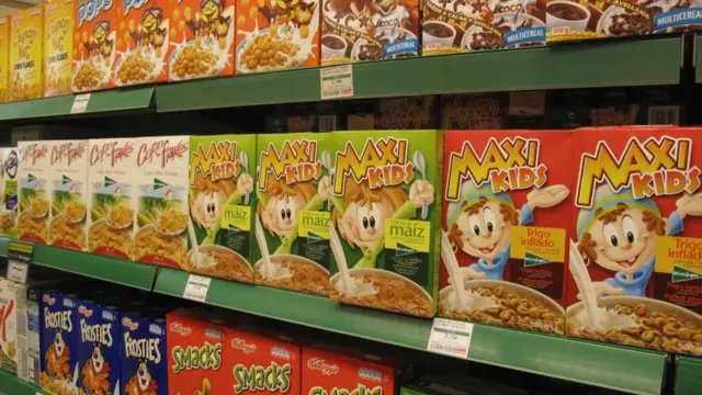 Une gamme de céréales pour petit-déjeuner destinées aux enfants en Espagne