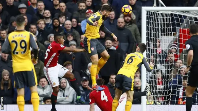 Olivier Giroud yatsinze igitego Man Utd