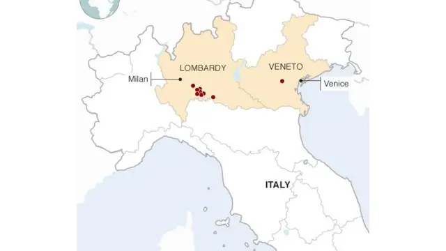 इटलीचा नकाशा