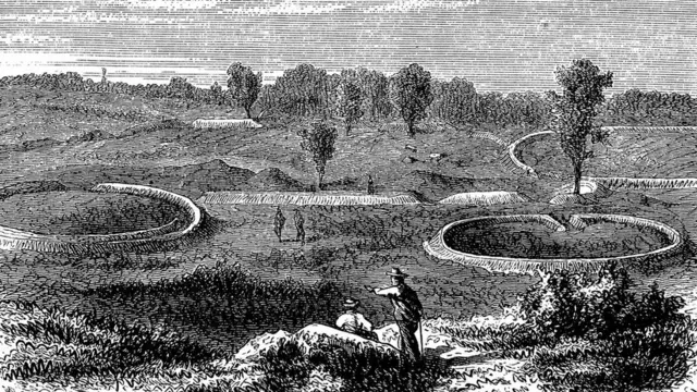 U 19. veku, beli doseljenici su počeli da grade domove u oblastima u kojma su se nalazile i zemljane strukture