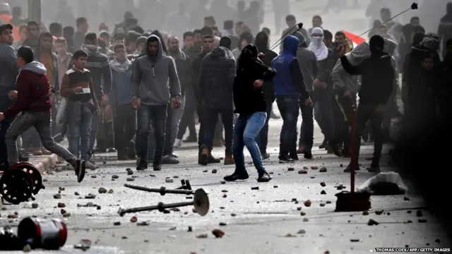 पॅलेस्टाइन समर्थकांची निदर्शनं