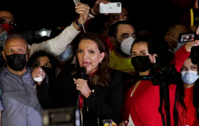 Xiomara Castro, presidenta electa de Honduras.