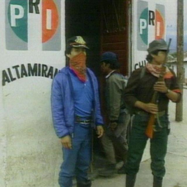 Guerrilleros zapatistas en 1994