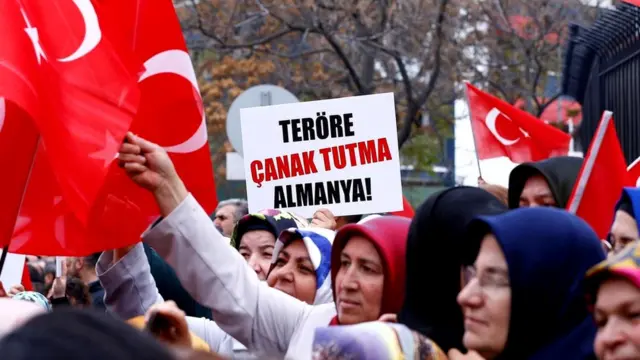 Турки, склонные к коллективному нарциссизму, чаще недоброжелательно относились к немцам - и это видно на фото протеста на улицах Турции