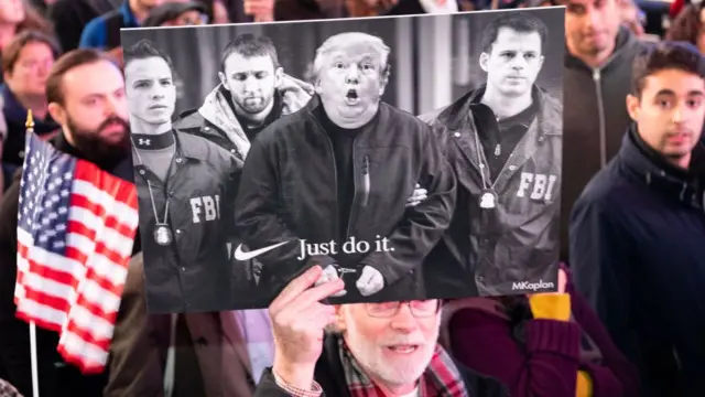 trump karşıtı gösteri