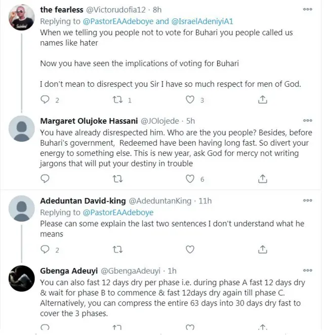 Ikede ti Adeboye se lori ayelujara