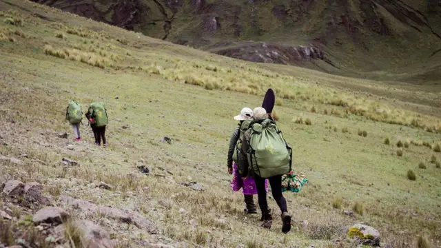 Mulheres na Trilha Inca