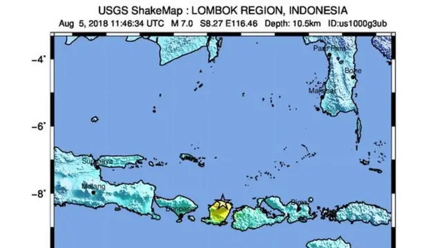 মার্কিন জিওলজিক্যাল বিভাগ বলছে এই ভূমিকম্পটি ছিল ৭ মাত্রার