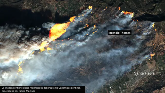 Situación de incendios en California.