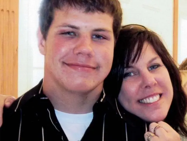 Zac pictured with his mother Brenda