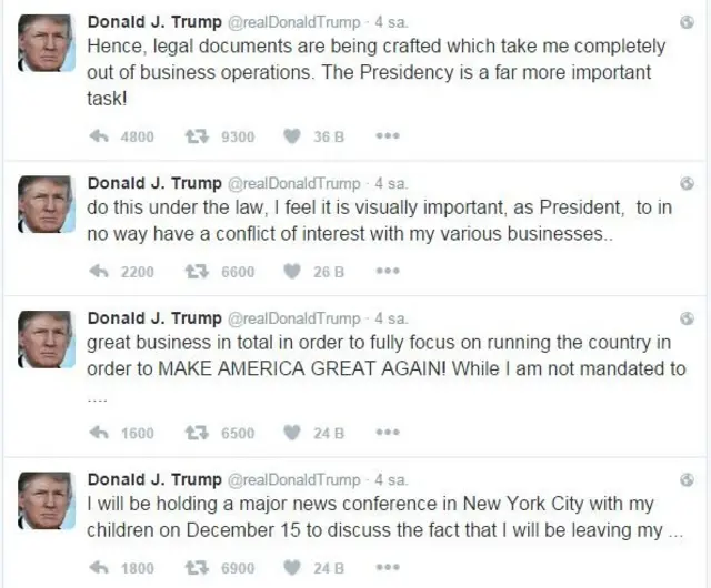 Donald Trump tweetler