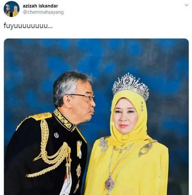 ملائشیا کے بادشاہ کا بوسہ
