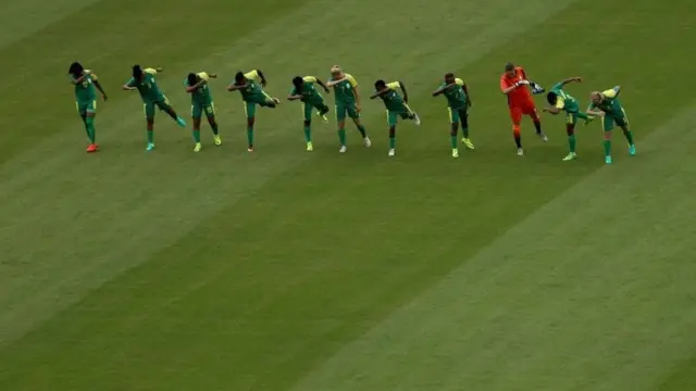 Южноафриканская женская футбольная команда на Олимпиаде в Рио