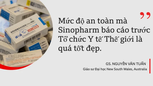 Mức độ an toàn mà Sinopharm báo cáo WHO là quá tốt đẹp