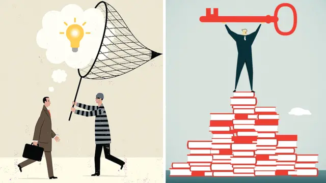 Ilustración de robo y de propiedad