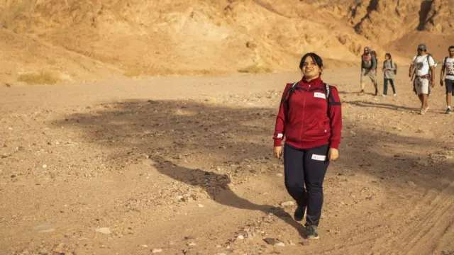 جوزفين سعيد أثناء سير