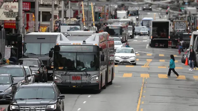 Una calle de San Francisco, California