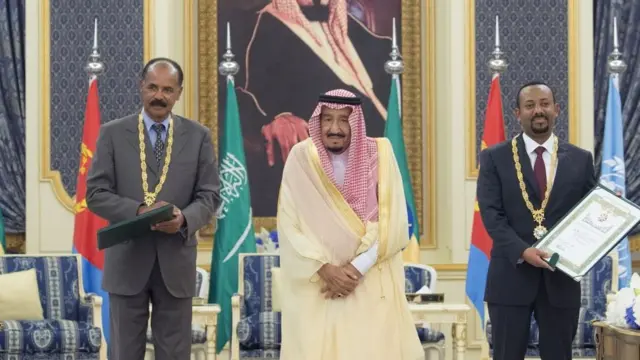 Shuwagabannin Ethiopia da Eritrea sunyi murna da taimakaon da Sarki Salman yayi wajen ganin sun sanya hannu a wannan yarjejemniyar zaman lafiyar.