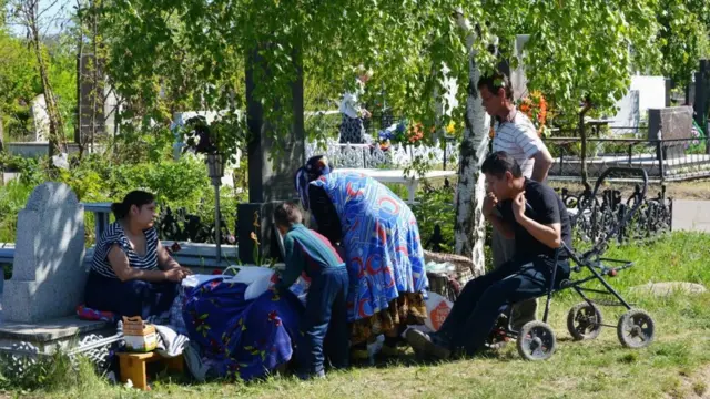 Роми на кладовищі