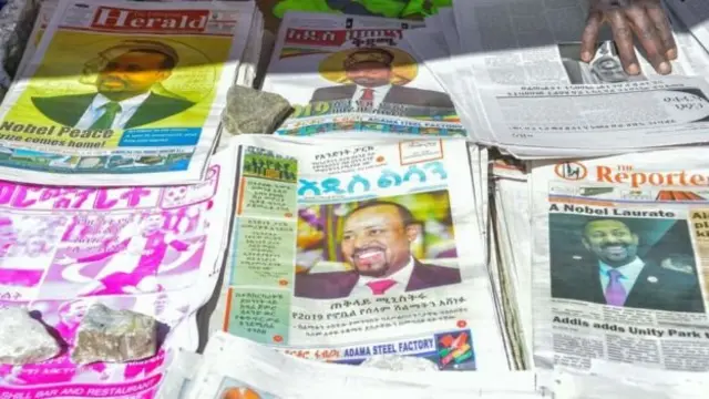 Pengumuman Hadiah Nobel menjadi berita besar di Ethiopia pada bulan Oktober.