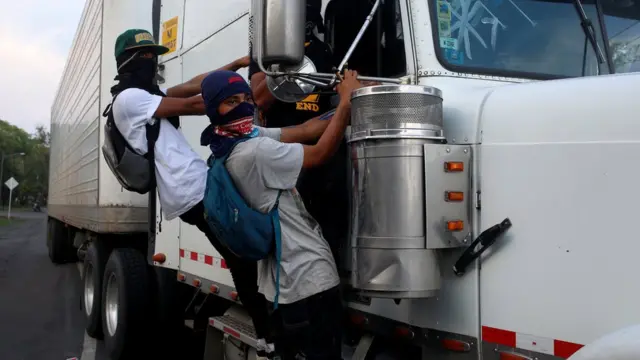 Manifestantes en León, Nicaragua.