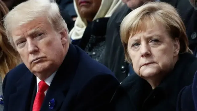 Trump e Angela Merkel