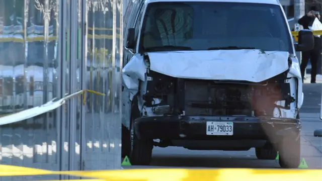 Для наезда был использован автофургон