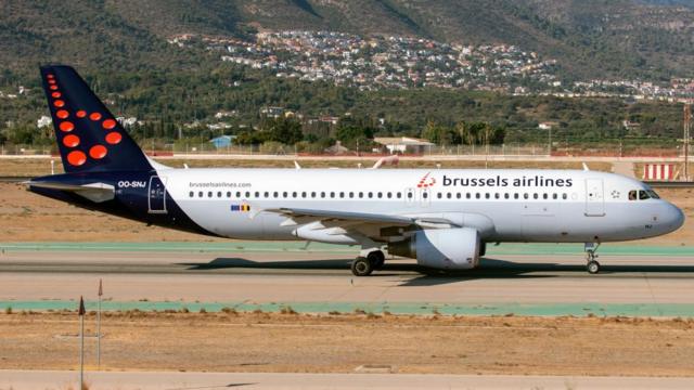 Avião da Brussels Airlines mostrando logotipo