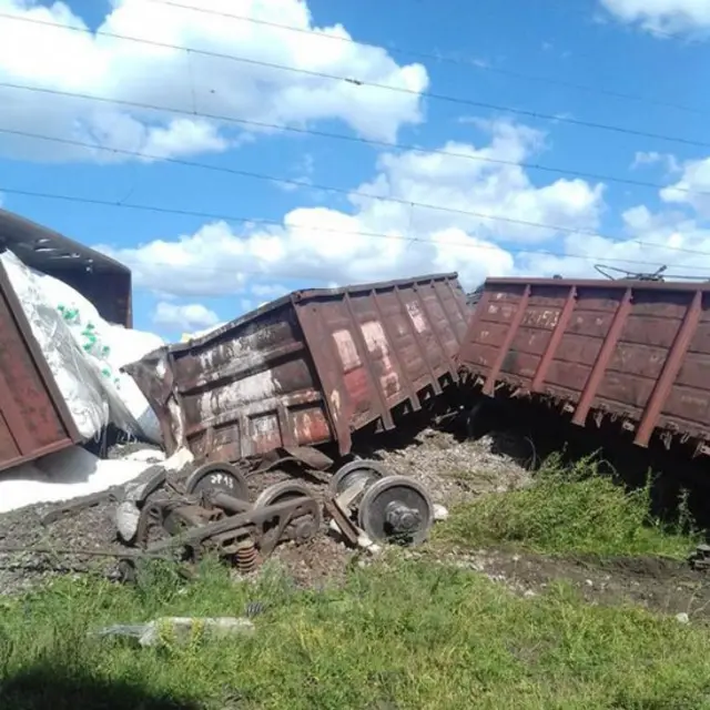 аварія вагони