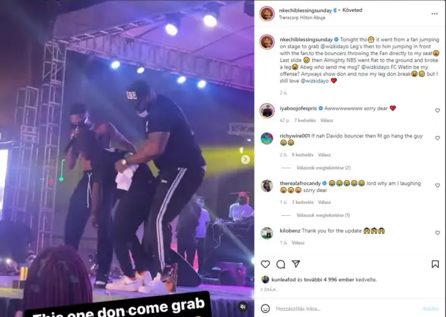 aworan atẹjade Nkechi blessing Sunday lori Instagram