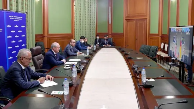 Видеоанжуман шаклида ўтказилган учрашув