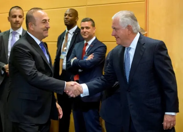 Dışişleri Bakanı Mevlüt Çavuşoğlu ve ABD Dışişleri Bakanı Rex Tillerson (Arşiv)